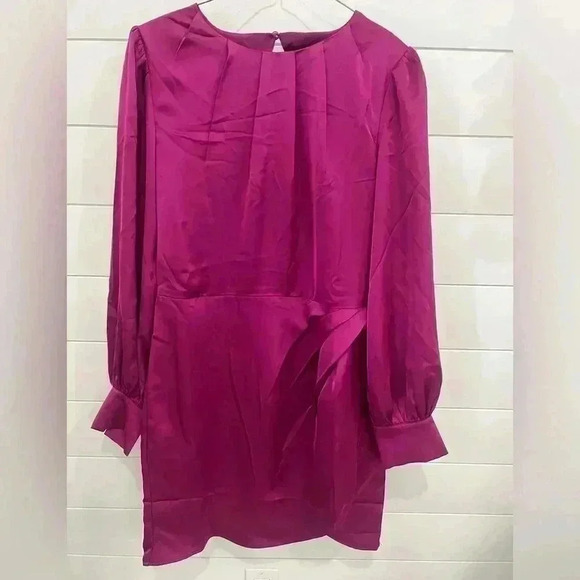 Adelyn Rae "Edna" Draped Front Mini Dress- Orchid - Picture 4 of 6